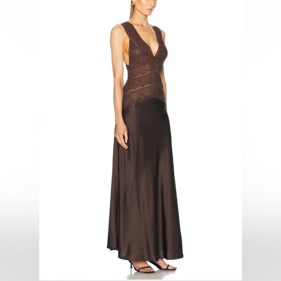 Ronny Kobo Brown Maxi Dress - Picture 3 of 6